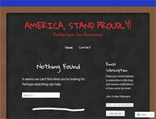 Tablet Screenshot of americastandproudly.wordpress.com