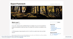 Desktop Screenshot of expectframework.wordpress.com