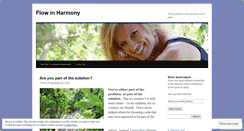 Desktop Screenshot of flowinharmony.wordpress.com
