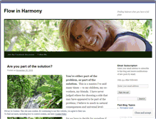 Tablet Screenshot of flowinharmony.wordpress.com