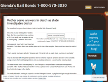 Tablet Screenshot of glendasbailbonds.wordpress.com