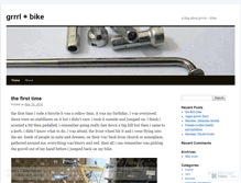 Tablet Screenshot of grrrlandbike.wordpress.com
