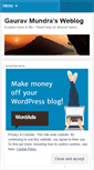 Mobile Screenshot of gauravm.wordpress.com