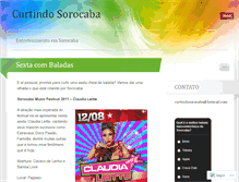 Tablet Screenshot of curtindosorocaba.wordpress.com