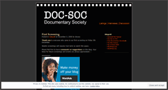 Desktop Screenshot of docsoc.wordpress.com