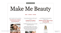 Desktop Screenshot of makemebeauty.wordpress.com