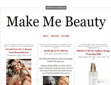 Tablet Screenshot of makemebeauty.wordpress.com