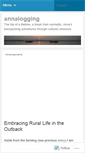 Mobile Screenshot of annalogging.wordpress.com