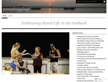 Tablet Screenshot of annalogging.wordpress.com