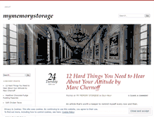 Tablet Screenshot of mymemorystorage.wordpress.com