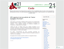 Tablet Screenshot of agenda21codo.wordpress.com