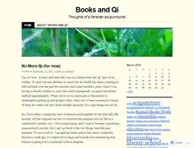 Tablet Screenshot of booksandqi.wordpress.com