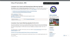 Desktop Screenshot of carnationwa.wordpress.com