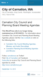 Mobile Screenshot of carnationwa.wordpress.com