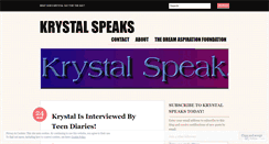 Desktop Screenshot of krystalspeaks.wordpress.com