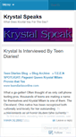 Mobile Screenshot of krystalspeaks.wordpress.com