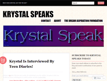 Tablet Screenshot of krystalspeaks.wordpress.com