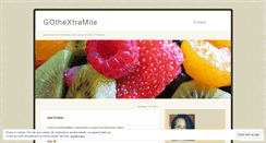 Desktop Screenshot of gothextramile.wordpress.com