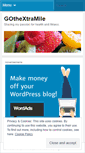 Mobile Screenshot of gothextramile.wordpress.com