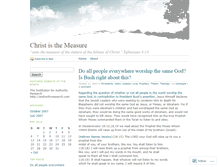 Tablet Screenshot of christisthemeasure.wordpress.com