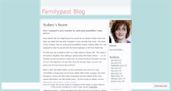Desktop Screenshot of familypast.wordpress.com