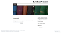 Desktop Screenshot of kristinachilian.wordpress.com