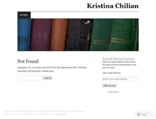 Tablet Screenshot of kristinachilian.wordpress.com