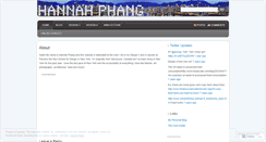 Desktop Screenshot of hannahphang.wordpress.com