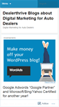Mobile Screenshot of dealerthrive.wordpress.com