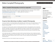 Tablet Screenshot of maliacampbellphotography.wordpress.com