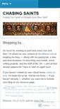 Mobile Screenshot of chasingsaints.wordpress.com