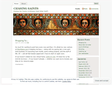 Tablet Screenshot of chasingsaints.wordpress.com