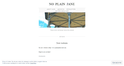 Desktop Screenshot of noplain.wordpress.com