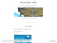 Tablet Screenshot of noplain.wordpress.com