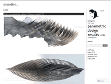 Tablet Screenshot of mayation.wordpress.com