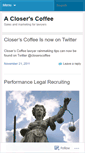 Mobile Screenshot of closerscoffee.wordpress.com