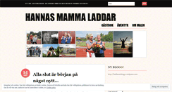 Desktop Screenshot of hannasmammaladdar.wordpress.com