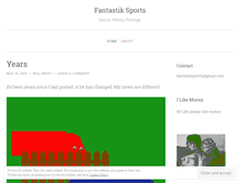 Tablet Screenshot of fantastiksports.wordpress.com