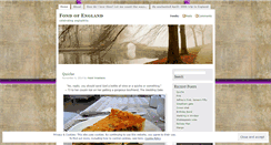 Desktop Screenshot of fondofengland.wordpress.com