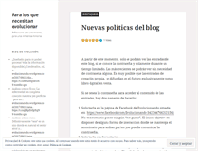 Tablet Screenshot of evolucionando.wordpress.com