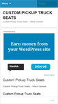 Mobile Screenshot of custompickuptruckseatsqwol.wordpress.com