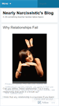 Mobile Screenshot of nearlynarcissistic.wordpress.com