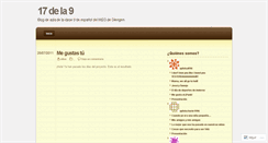 Desktop Screenshot of 17dela9.wordpress.com