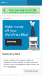 Mobile Screenshot of followthefood.wordpress.com