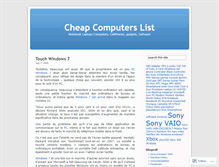 Tablet Screenshot of computerlist.wordpress.com