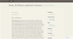 Desktop Screenshot of br.bancdebinaryadvisorsreviews.wordpress.com