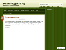 Tablet Screenshot of davethedigger.wordpress.com