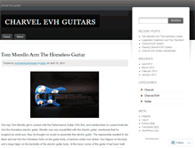 Tablet Screenshot of charvelevhguitars.wordpress.com