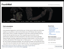Tablet Screenshot of fourthwalliitb.wordpress.com