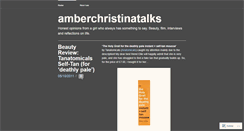 Desktop Screenshot of amberchristinatalks.wordpress.com